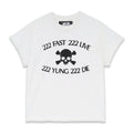 "222 FAST 222 LIVE" TEE - WHITE
