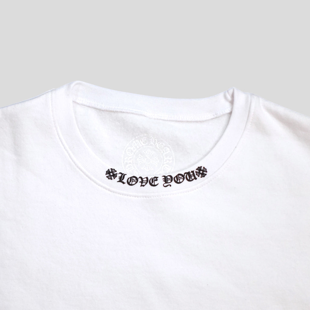 Chrome Hearts Love You Crewneck in White