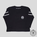 Chrome Hearts 33 Horseshoe Logo Women's Long Sleeve Tee in Black