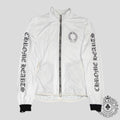 Chrome Hearts Horseshoe Logo Mesh Track Jacket in White