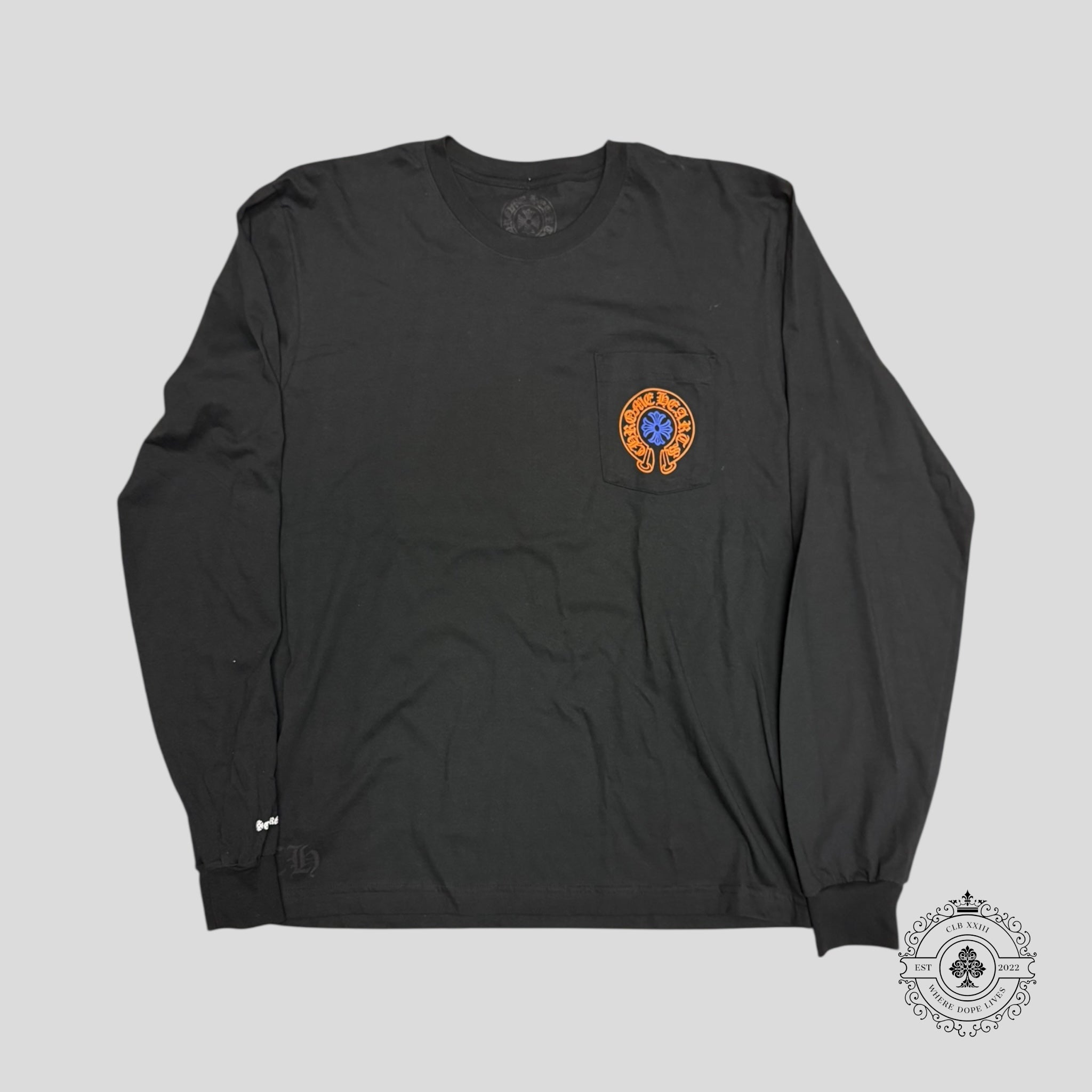 Chrome Hearts Staff Tee in Black / Orange