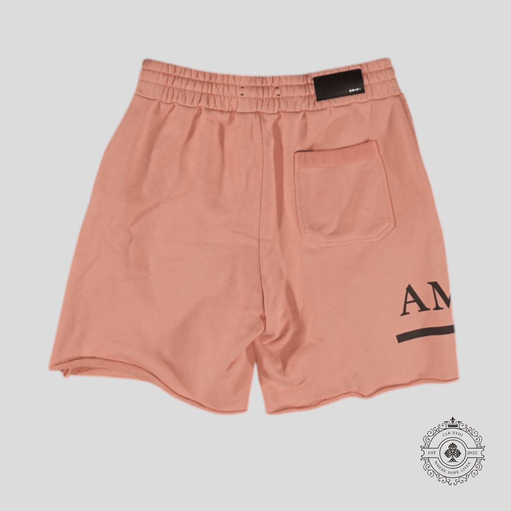 Amiri MA Bar Sweatshorts in Peach Pink