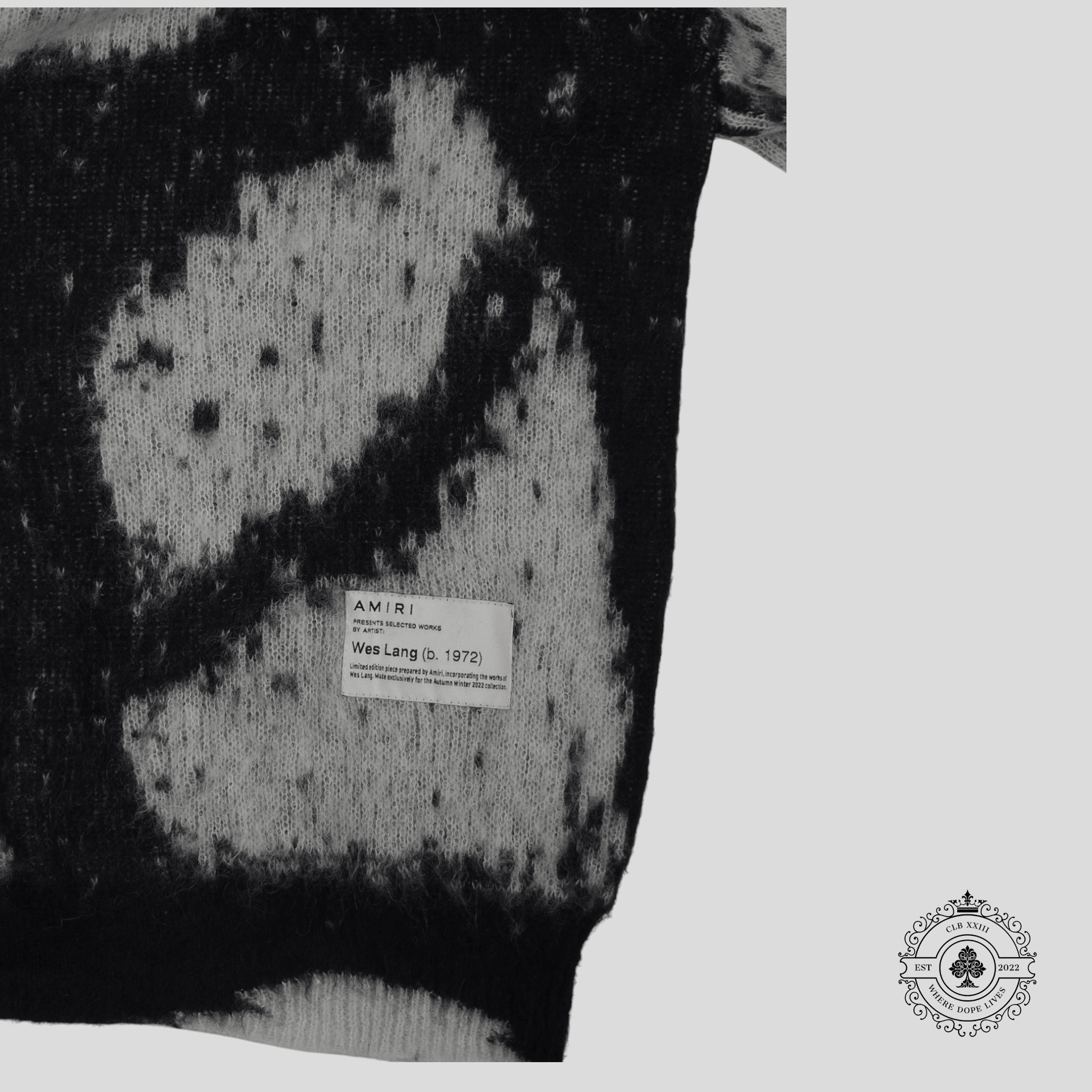 Amiri Wes Lang Reaper Crewneck Sweater