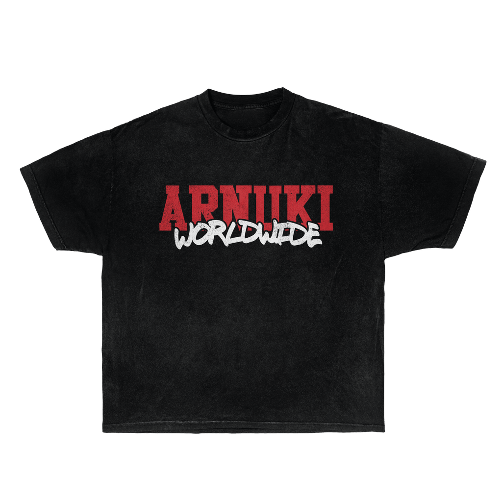 Arnuki Takeover Streetwear Tee Black Cotton True To Size Graphic Tee For Everyday Street Style
