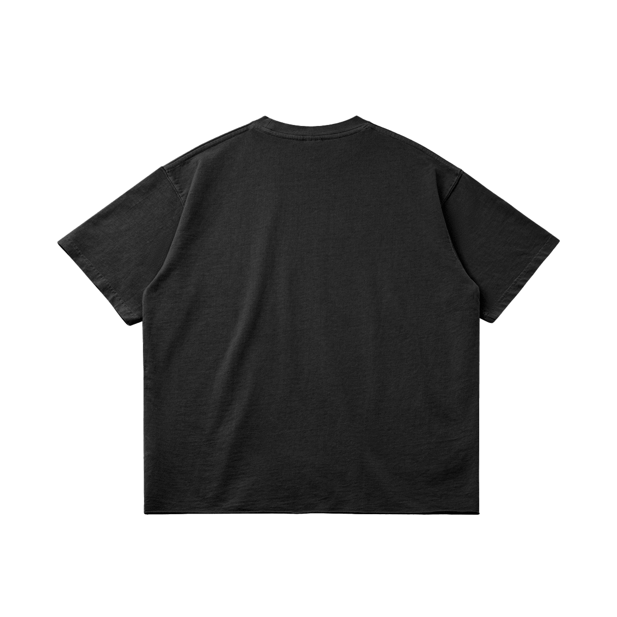 Basketcase Garment Dyed Raw Hem Streetwear Shirt 260GSM Cotton Black Tee With Edgy Faded Hem