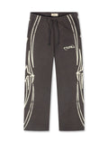 BLDG4 Star Wide Leg Pant - Charcoal Art