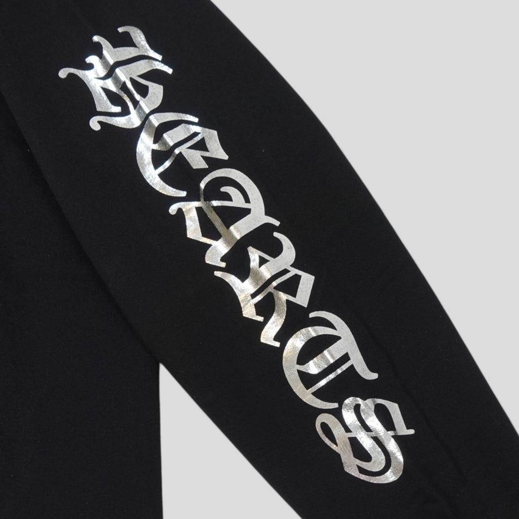 Chrome Hearts 1988 Vertical Logo Hoodie in Black/Silver
