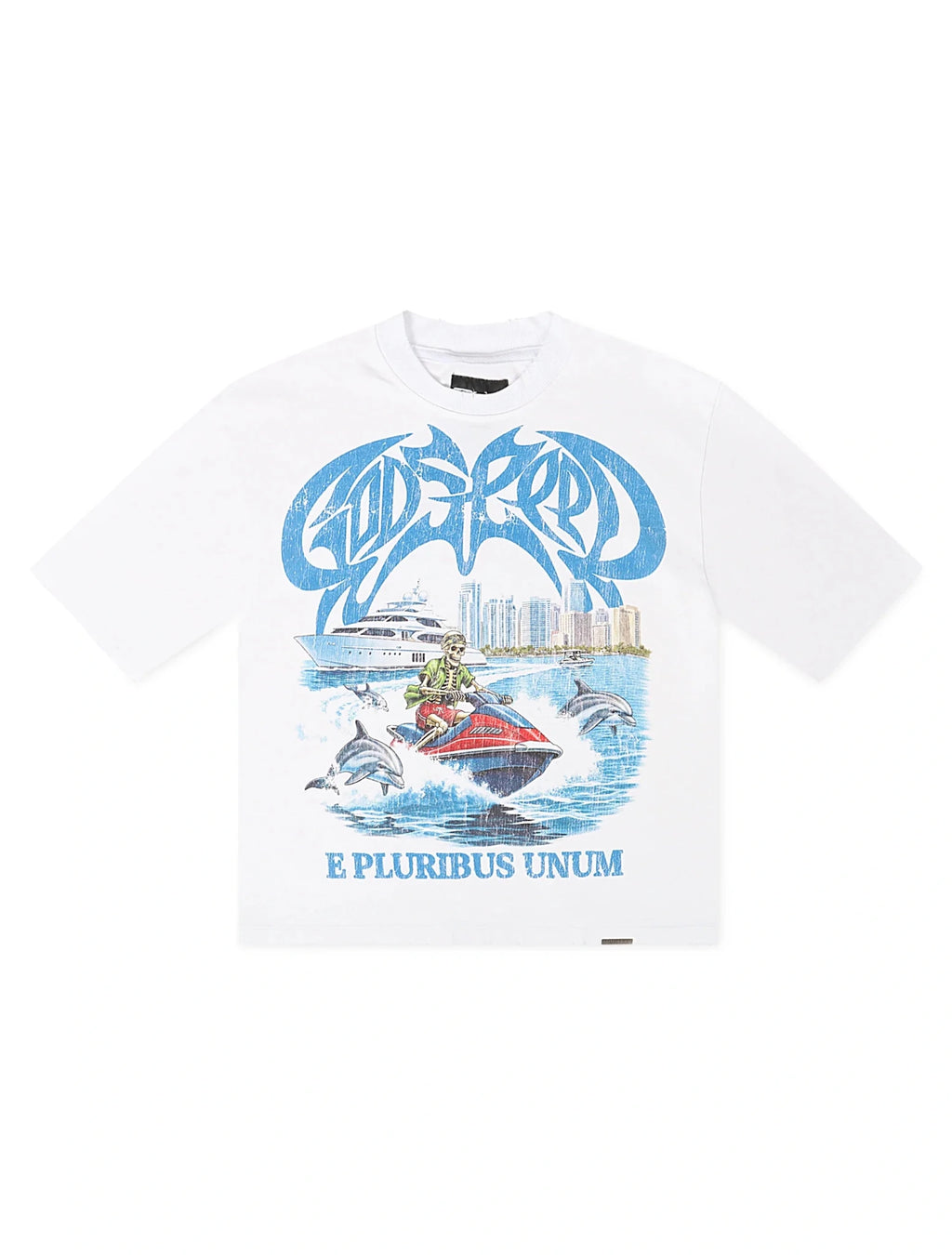 Godspeed GMYC Wave Runner Boxy Tee - White