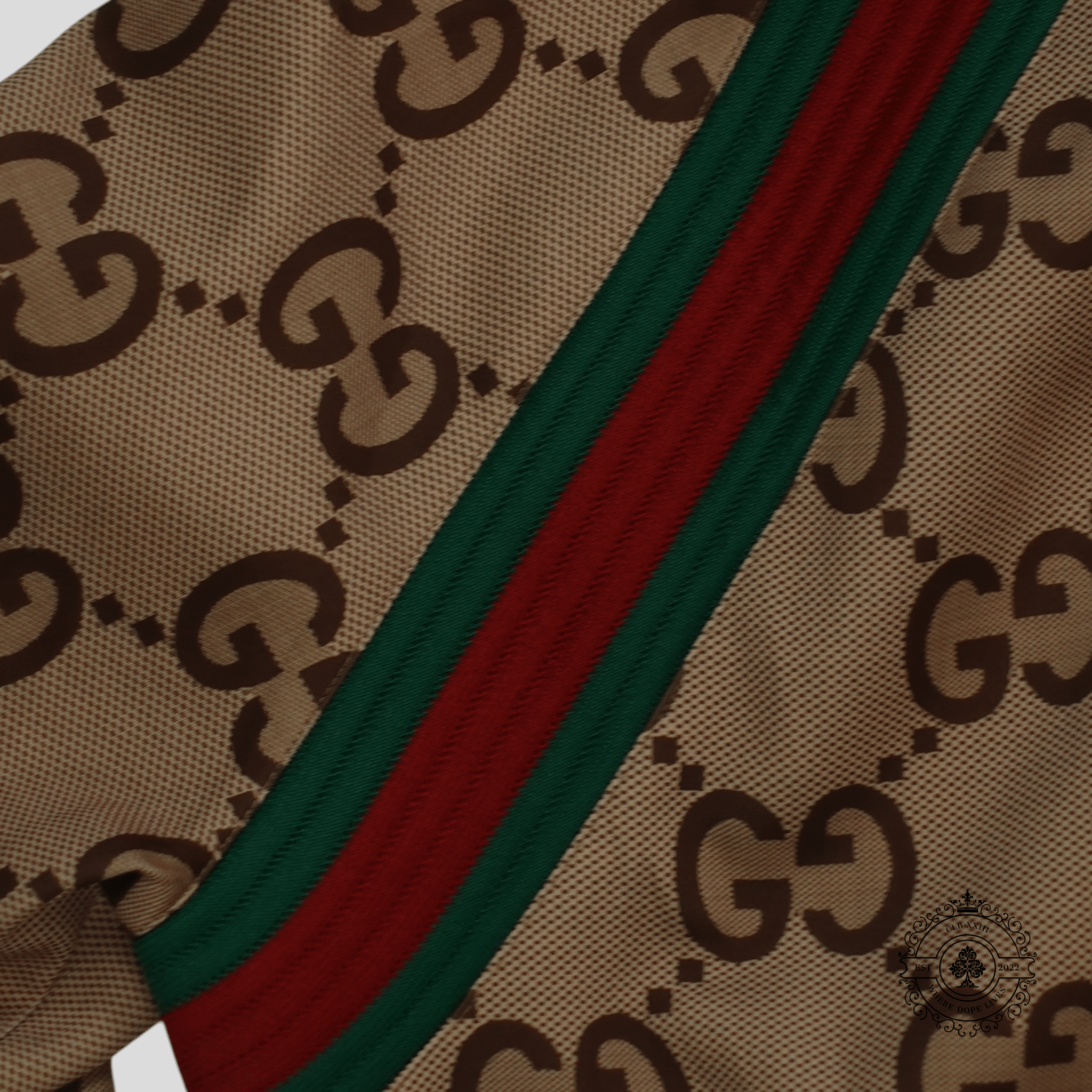 Gucci Jumbo Jacquard Hooded Track Jacket in Brown