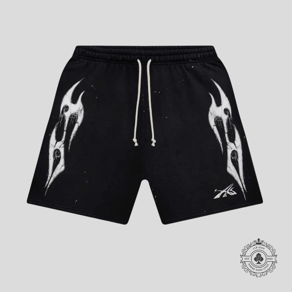 Hellstar Halloween Sport Logo Shorts in Black