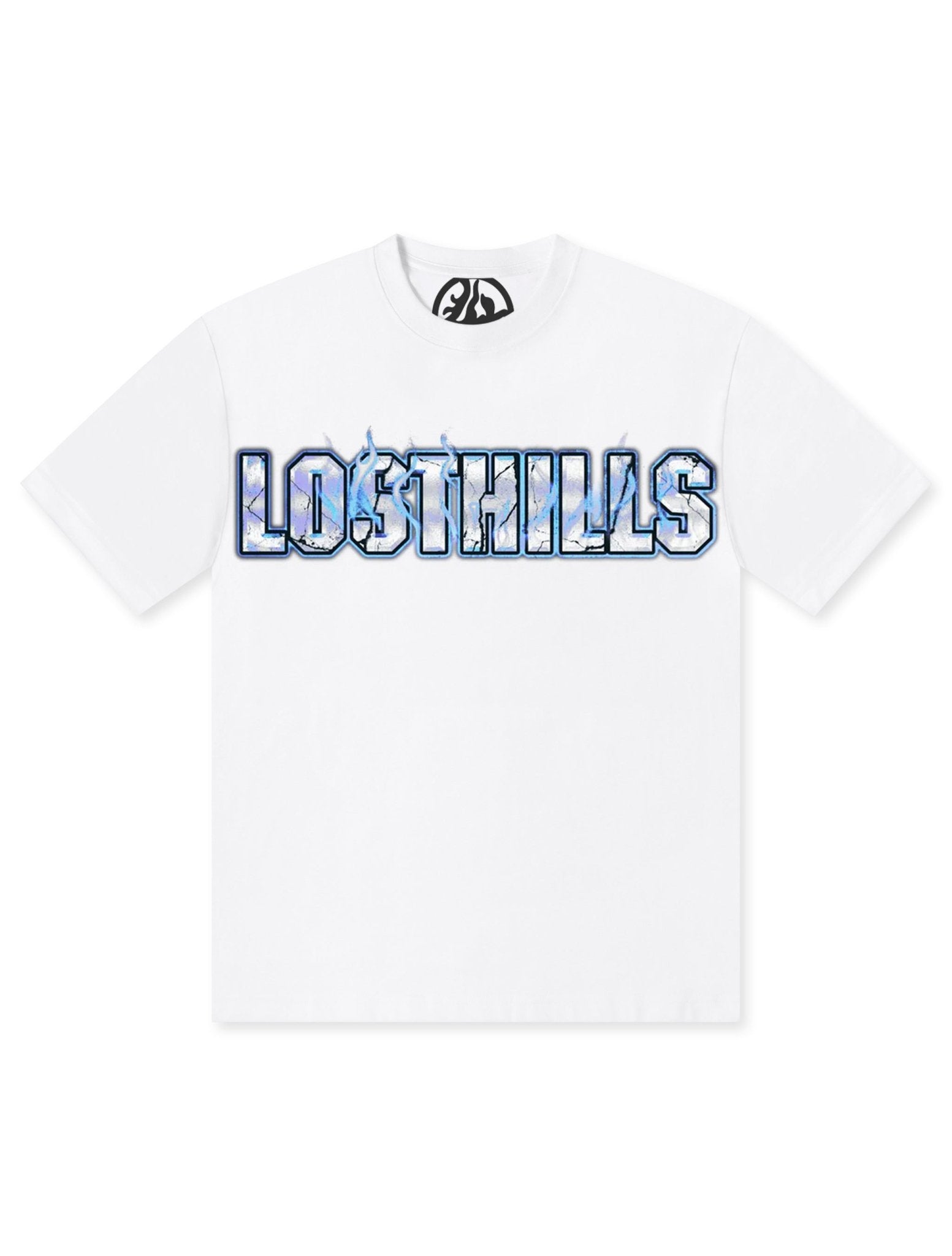 Losthills Inverted Logo Tee - White