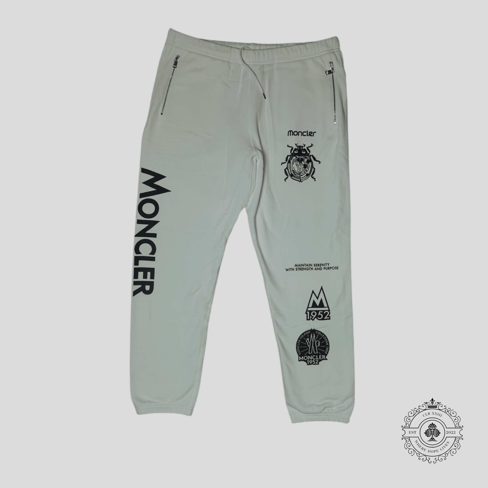 Moncler Genius 1952 Logo Sweatpants in White