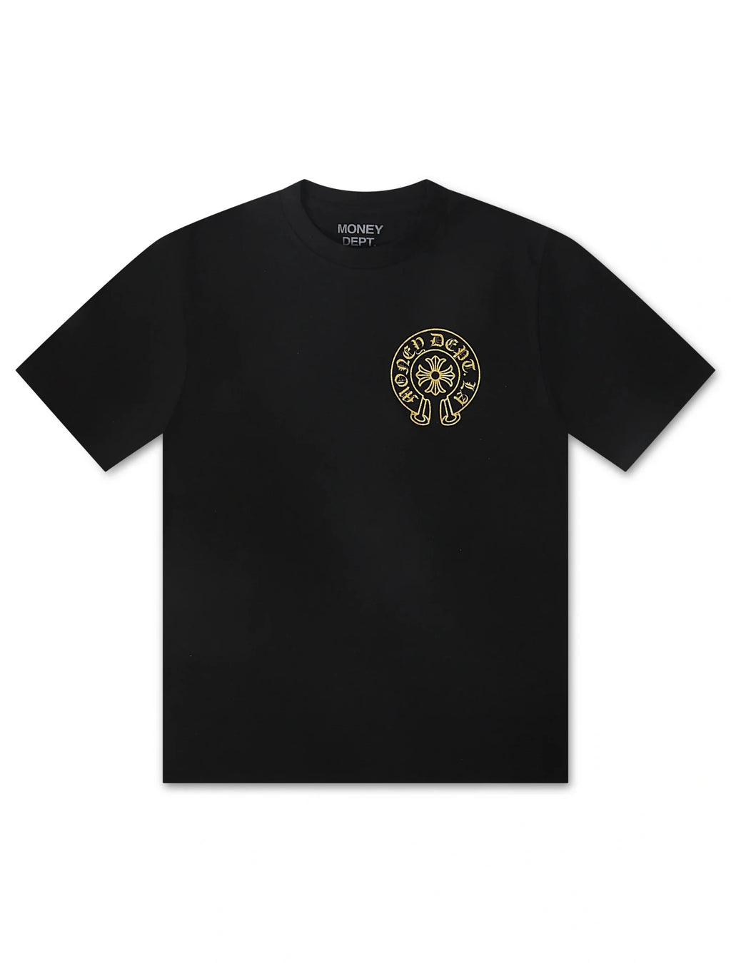 Money Dept. Vintage Old English Tee - Black/Gold