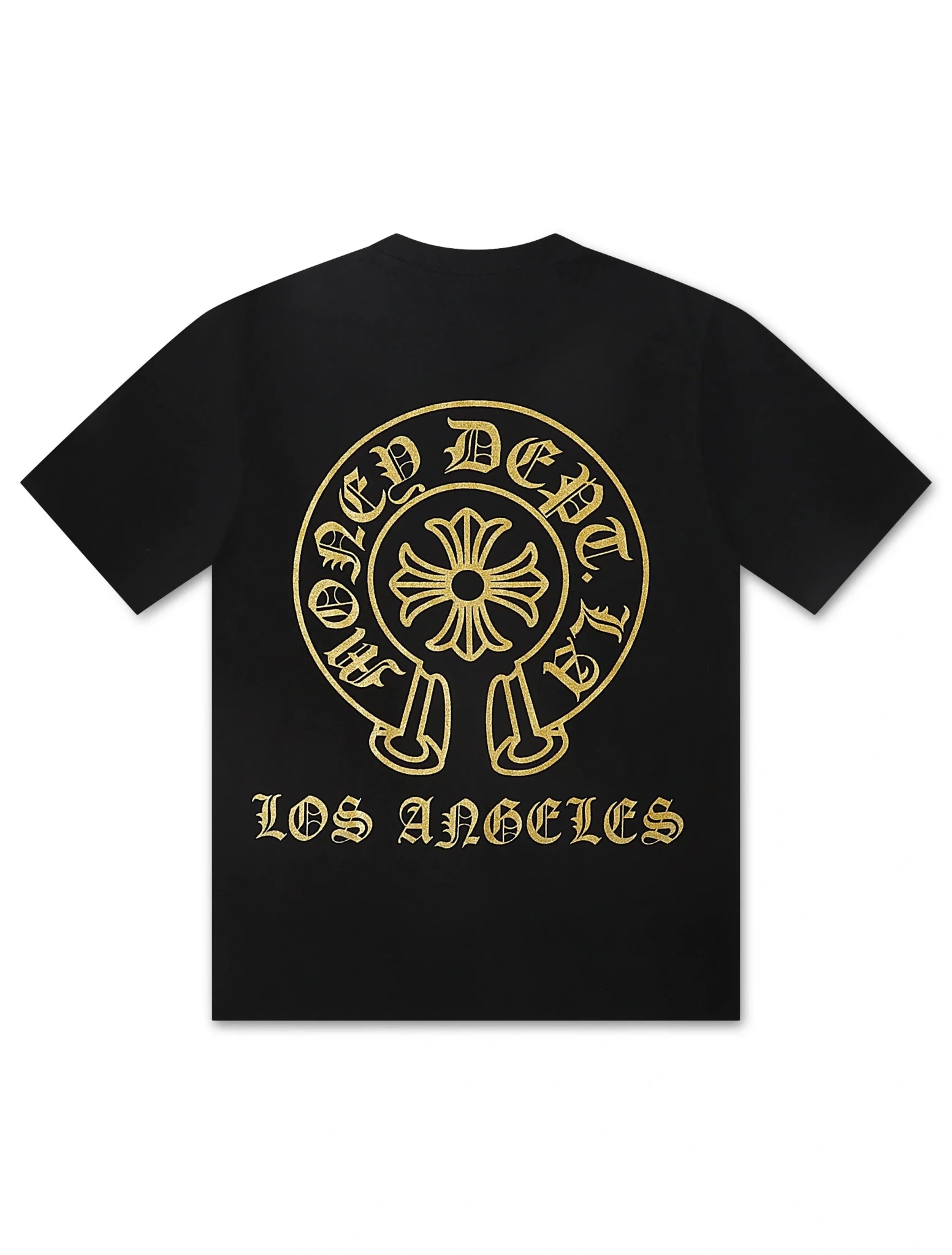 Money Dept. Vintage Old English Tee - Black/Gold