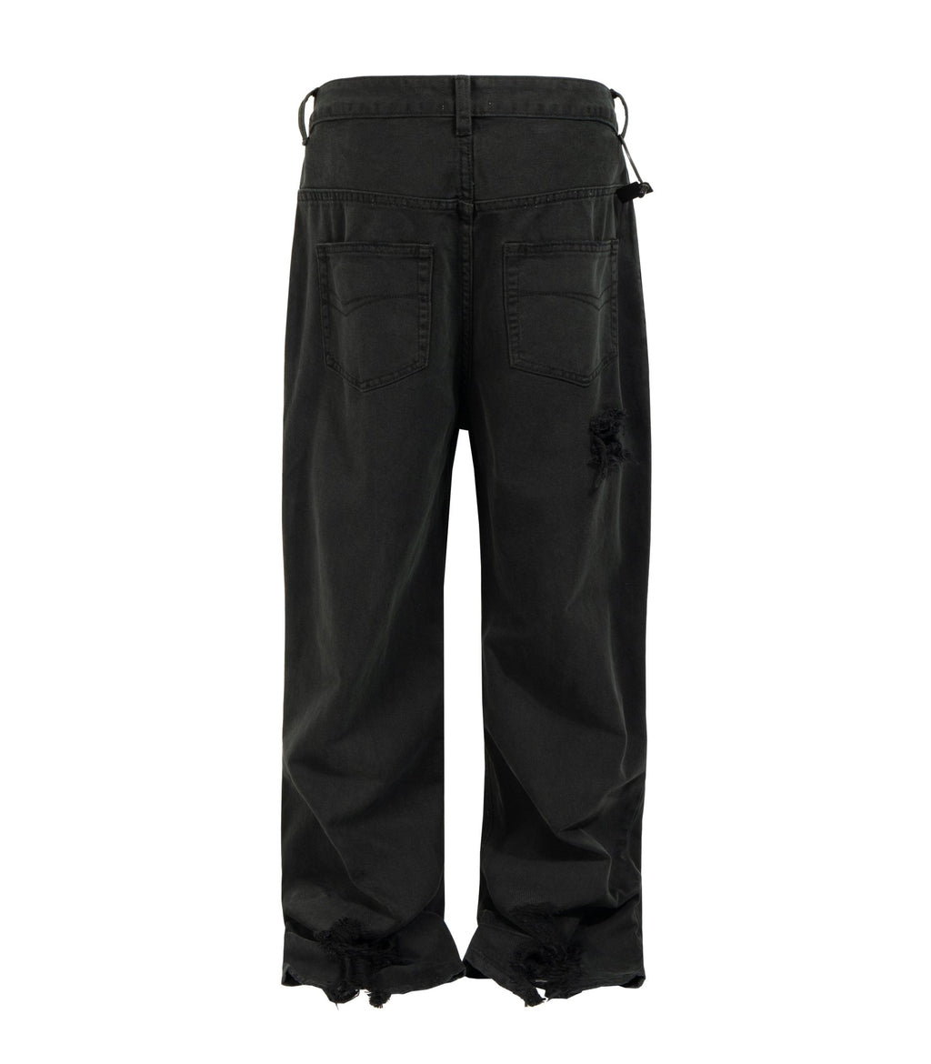 NOIR DESTROYED WORK PANTS