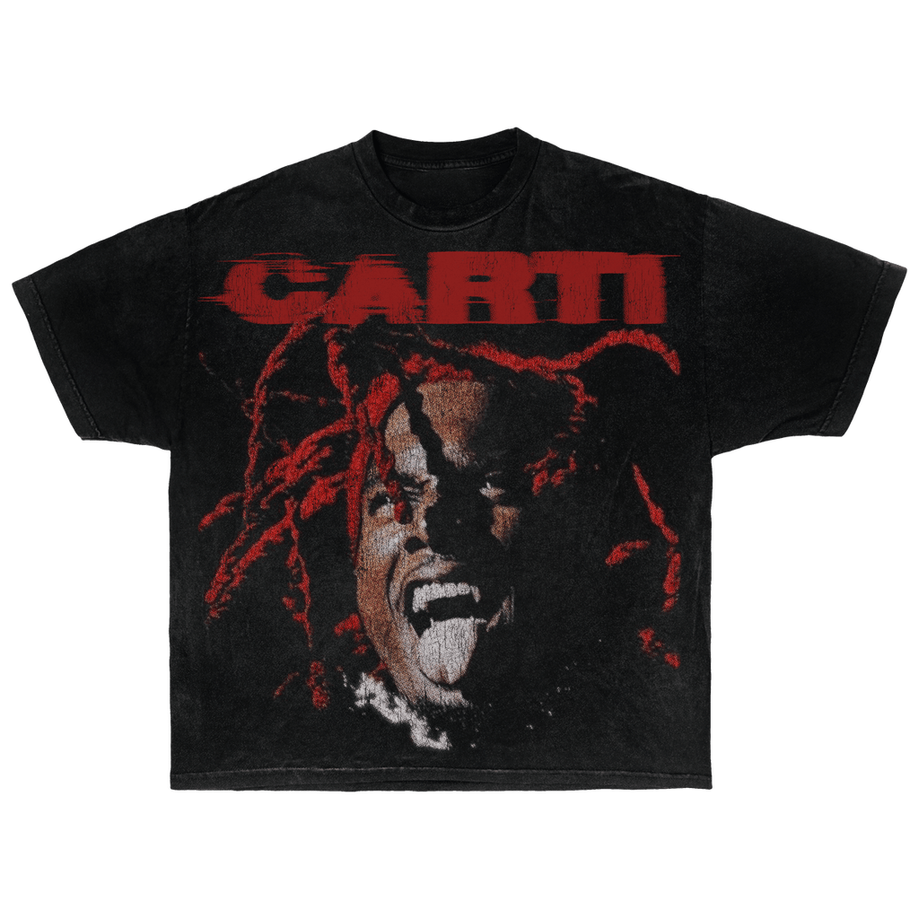 Playboi Carti Streetwear Tee Short Sleeve Red And Black Graphic Shirt For Fans Everywhere
