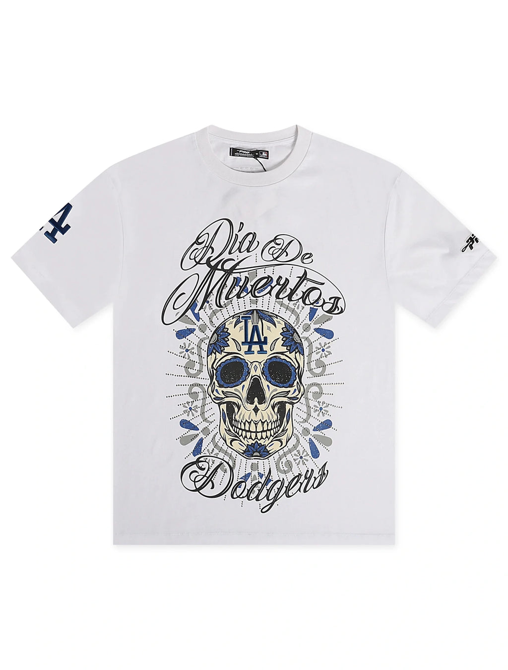 Pro Standard Dodgers Dia De Los Muertos Tee - White