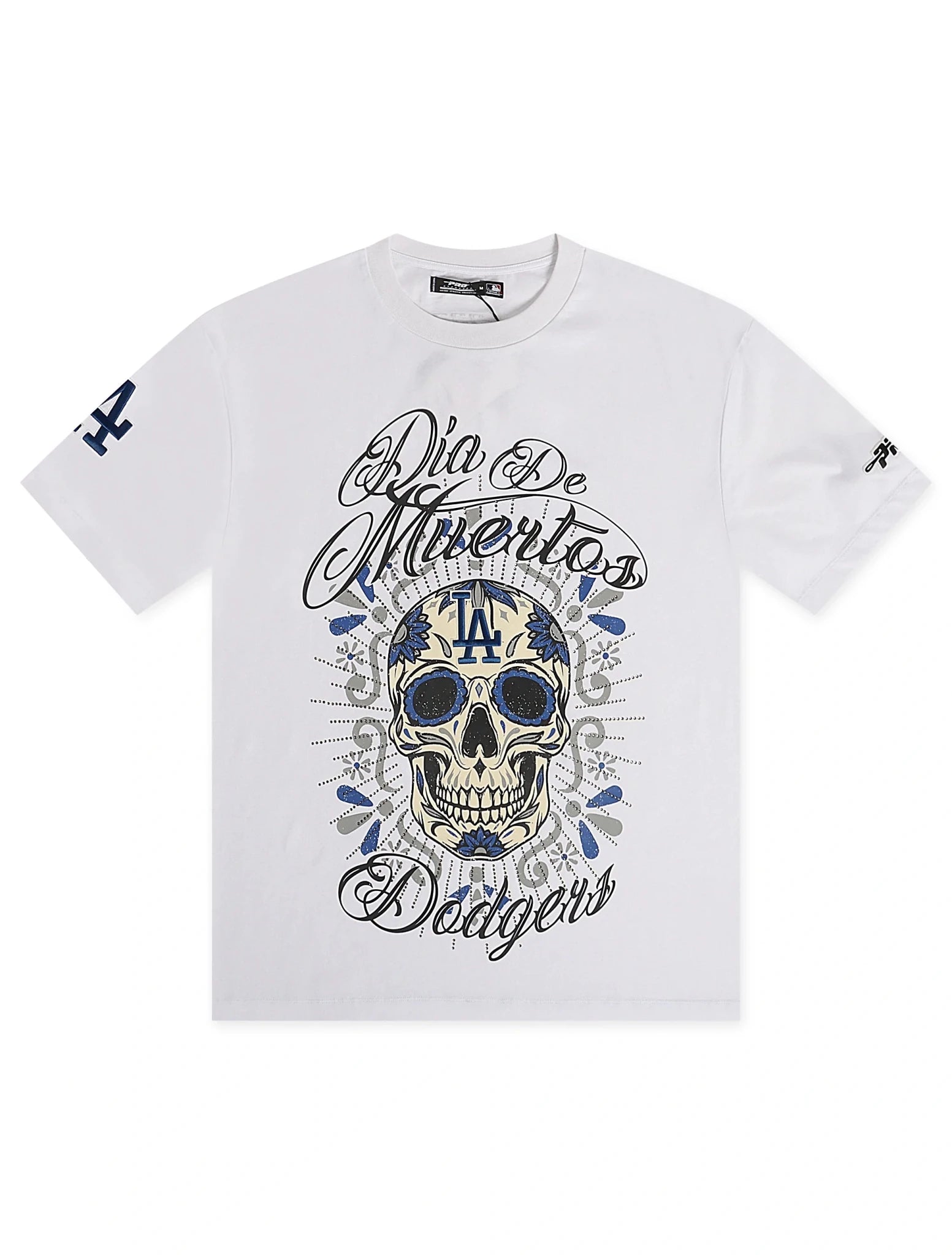 Pro Standard Dodgers Dia De Los Muertos Tee - White