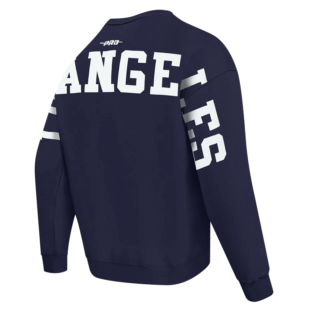 Pro Standard LA Dodgers Wingspan Drop Shoulder Crewneck - Midnight Navy