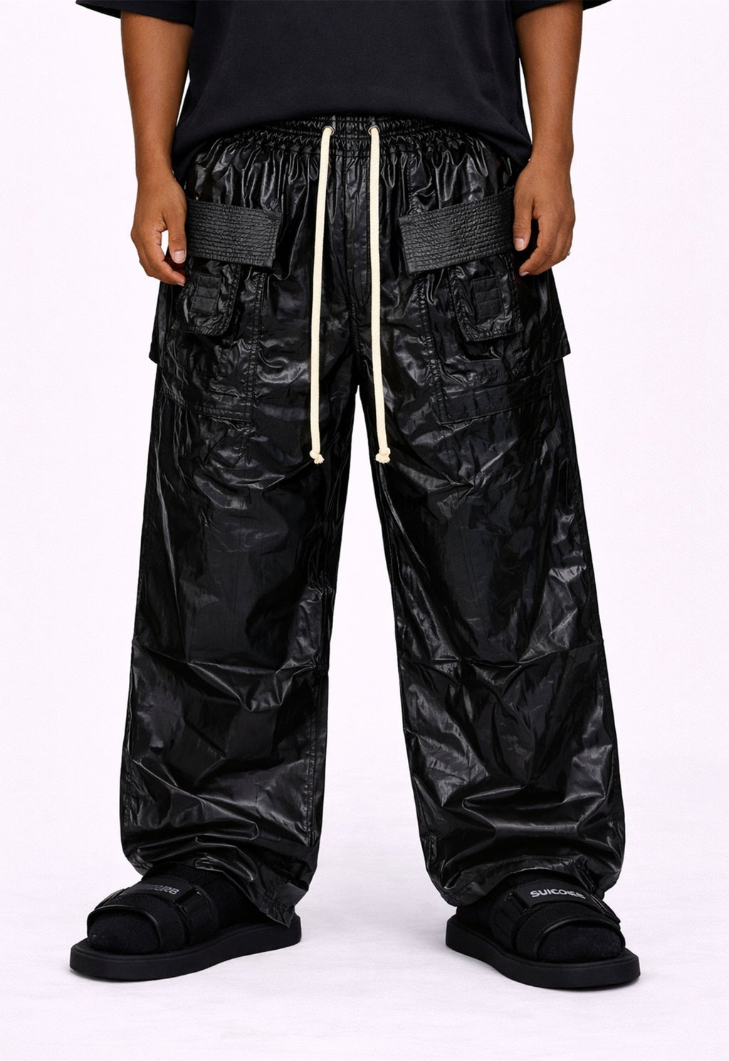SHINE DROP CROTCH PANTS