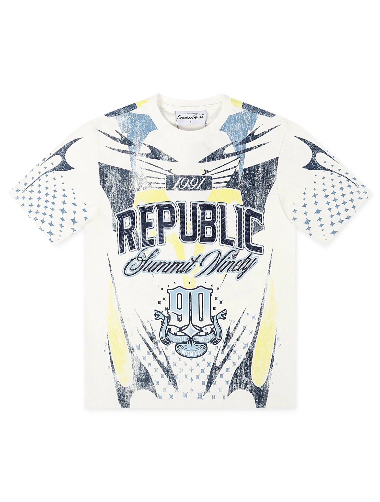Smoke Rise Republic Tee - Boy Blue