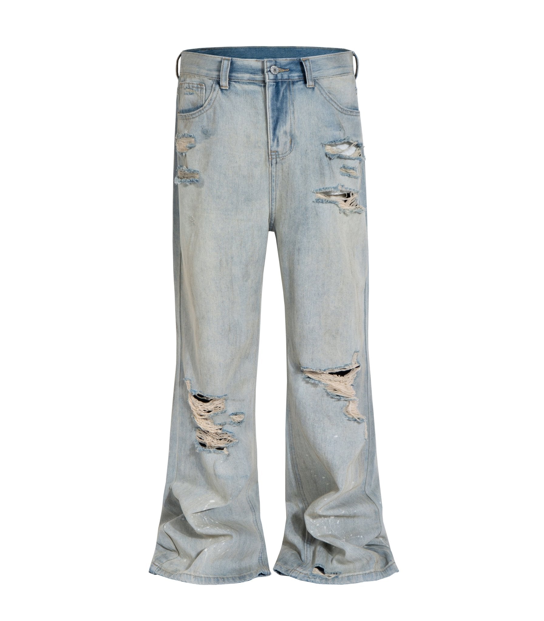 STONE DESTRUCTION FLARE DENIM