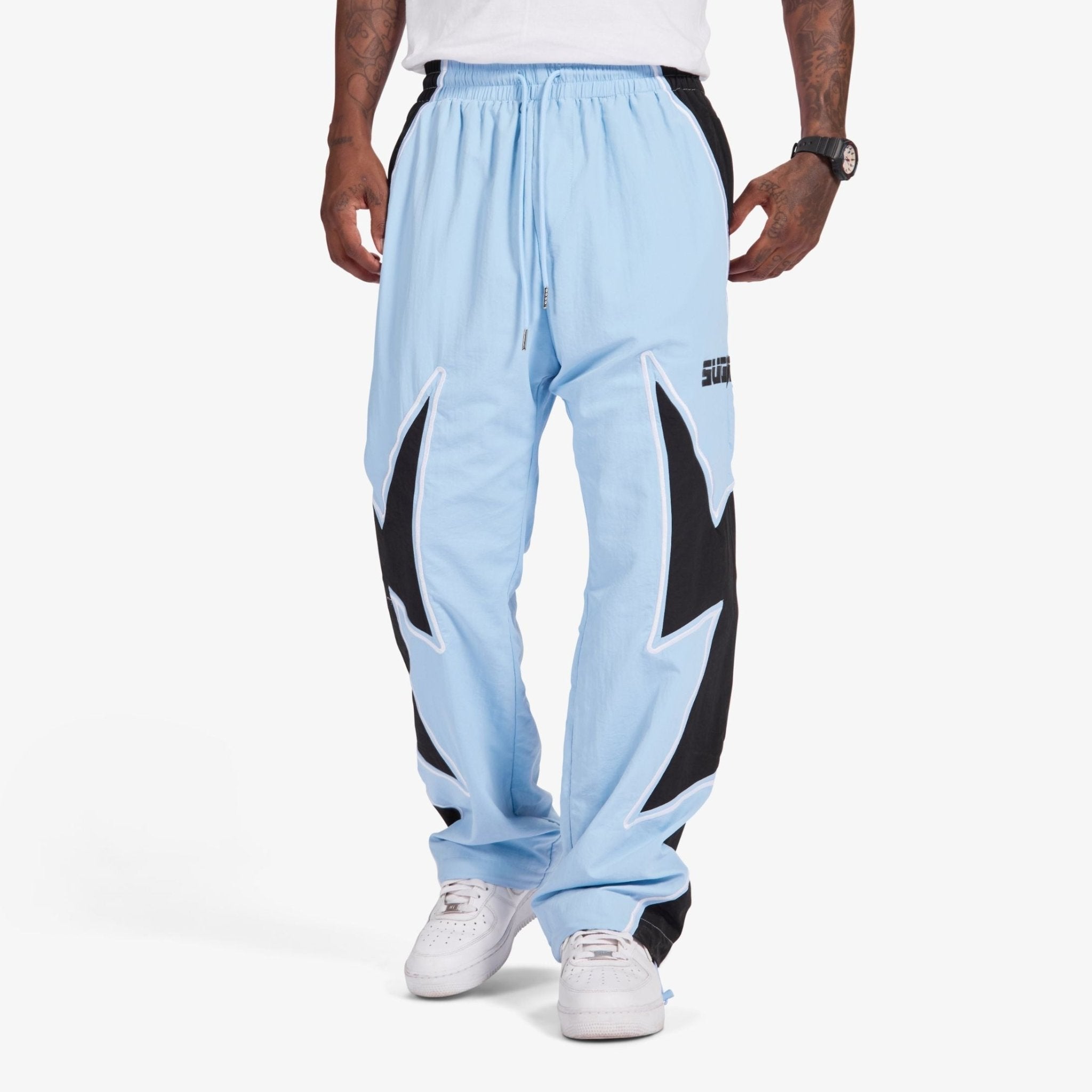 Sugarhill Bolt Windbreaker Pants - Baby Blue