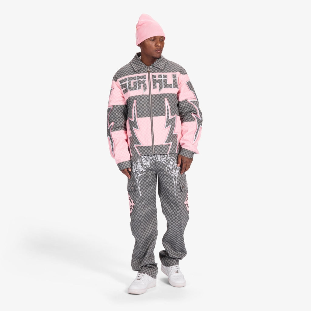 Sugarhill Darling Cargo Pants - Grey Grid