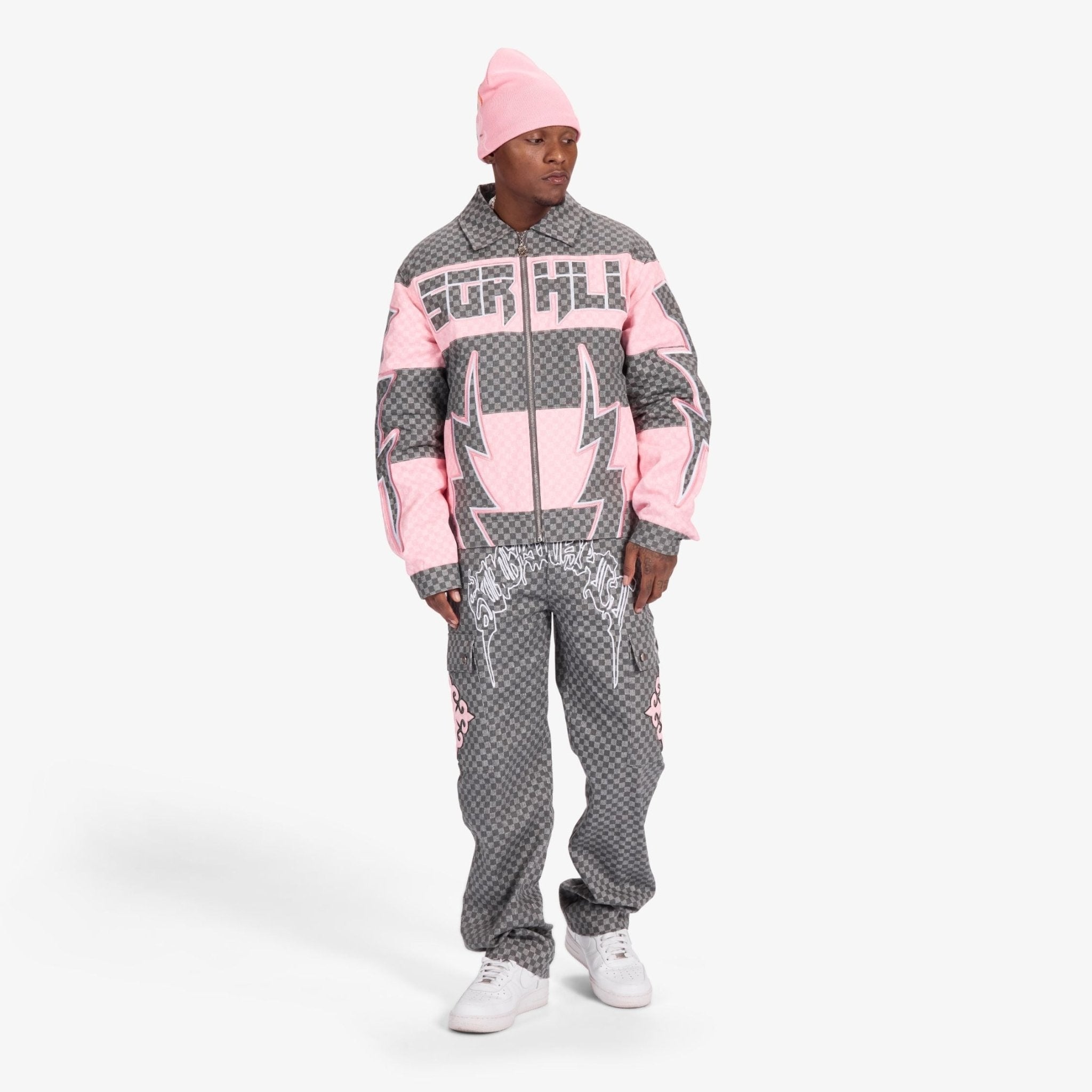 Sugarhill Darling Cargo Pants - Grey Grid