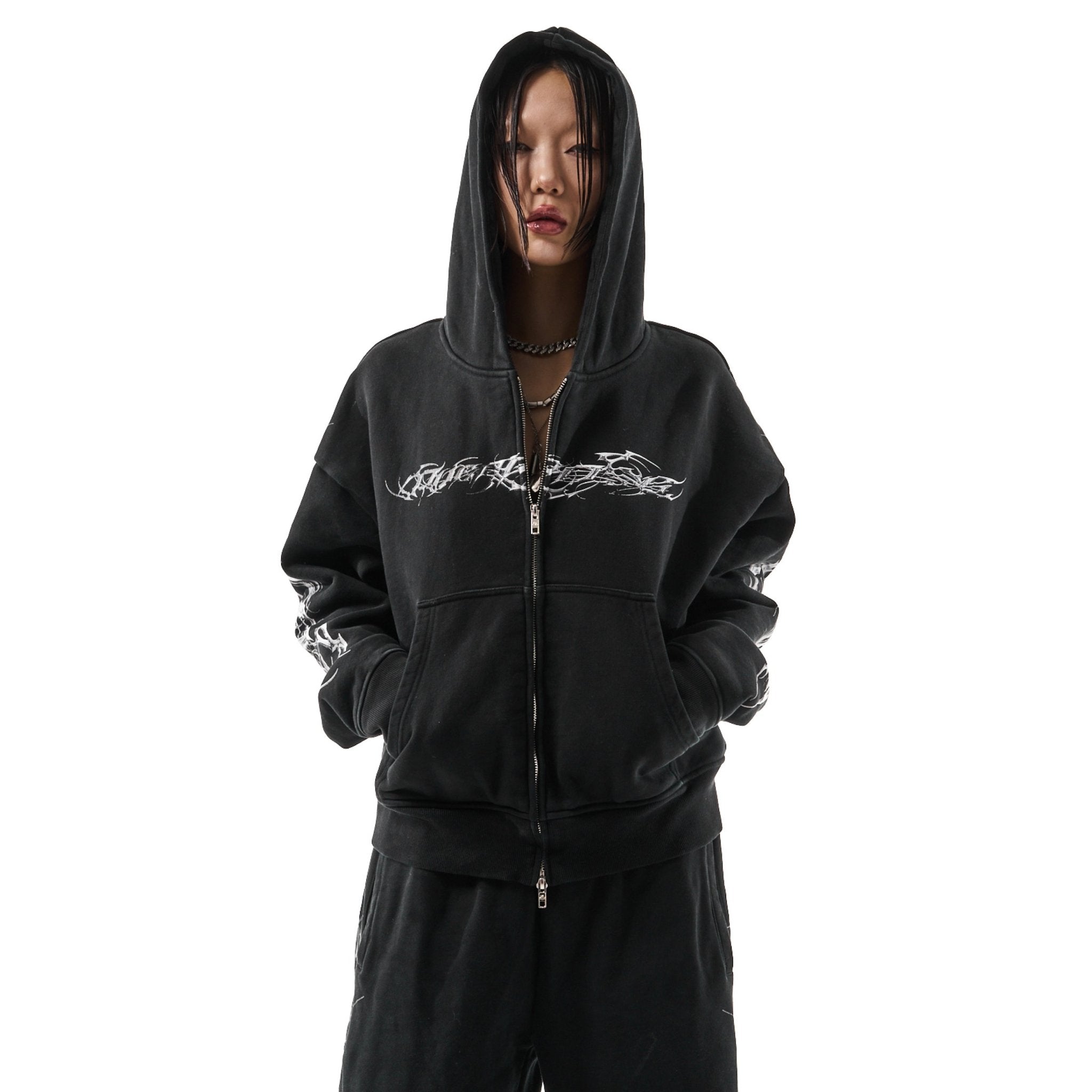 "TRIBAMETAL" ZIP UP