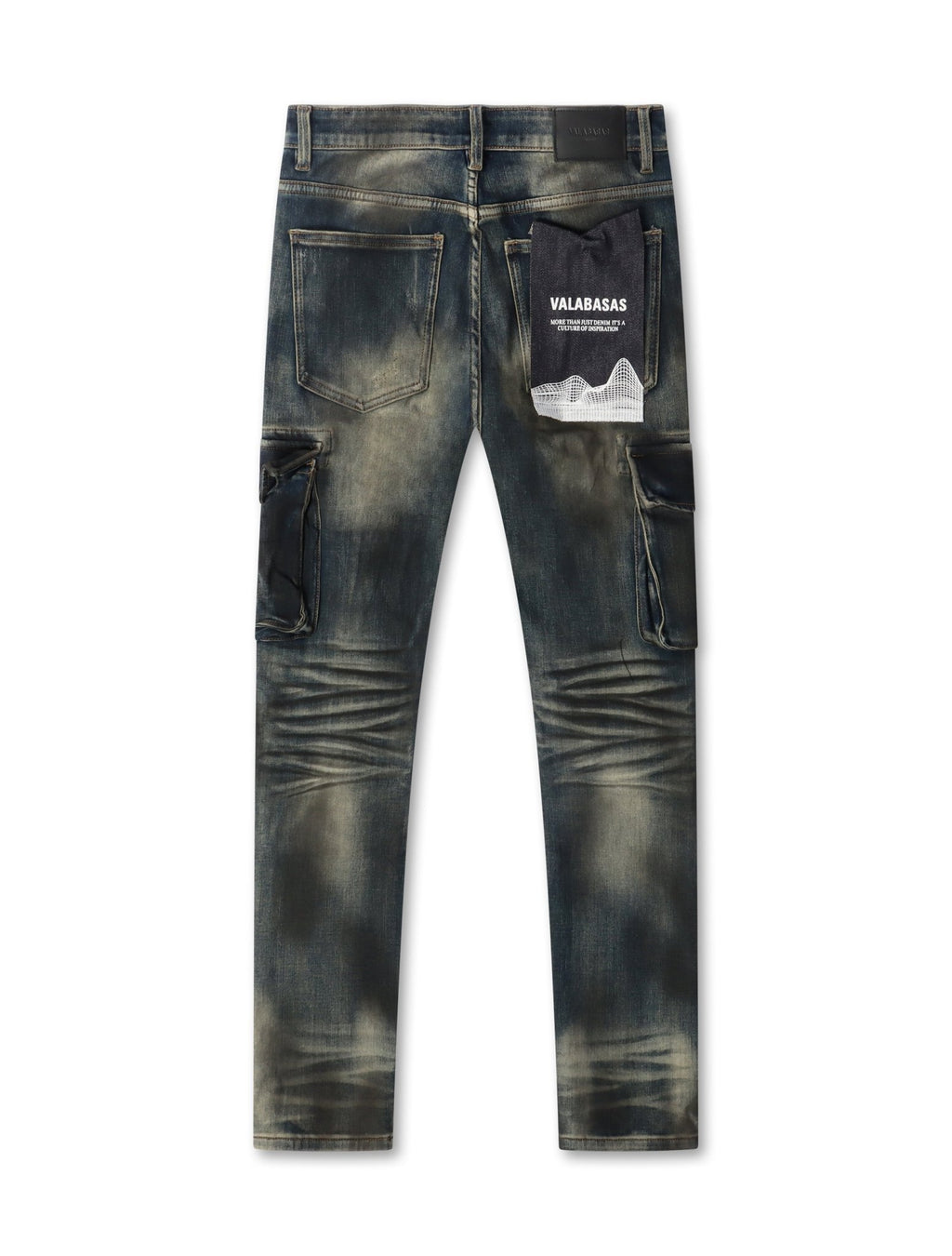 Valabasas Broken Skinny Jeans - Dirty Blue